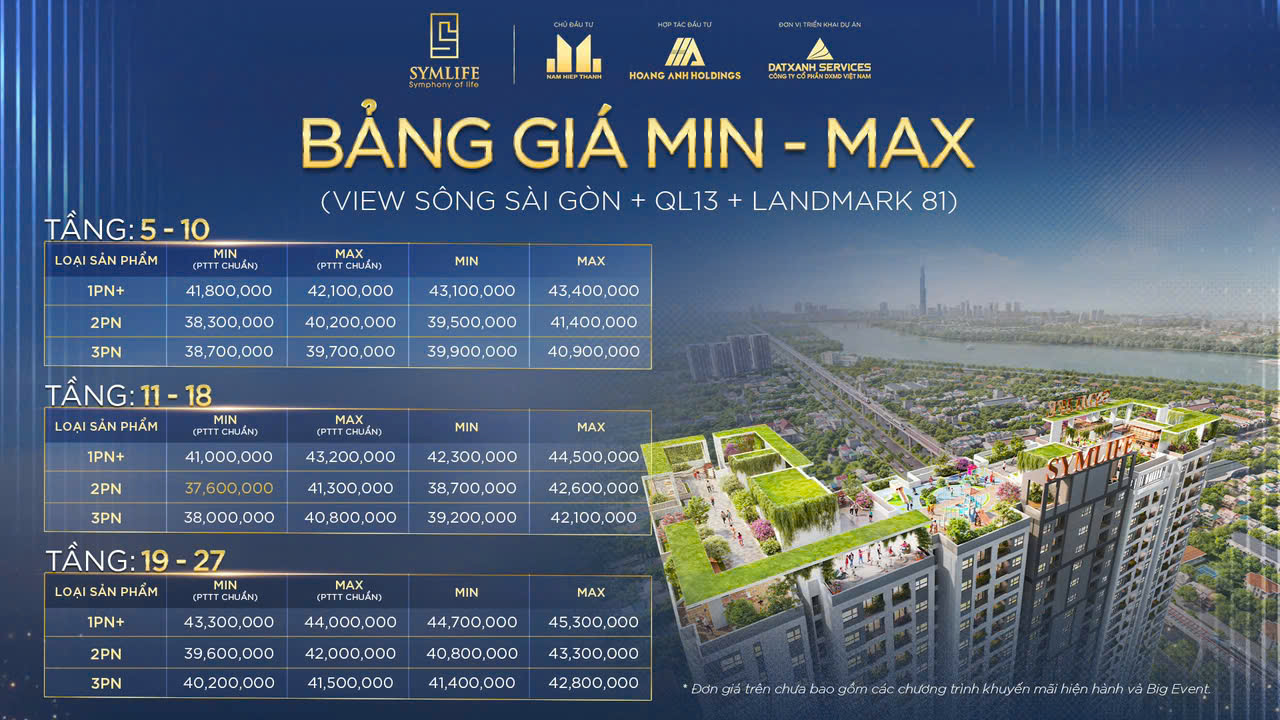 Căn hộ Symlife Thuận An giá rẻ