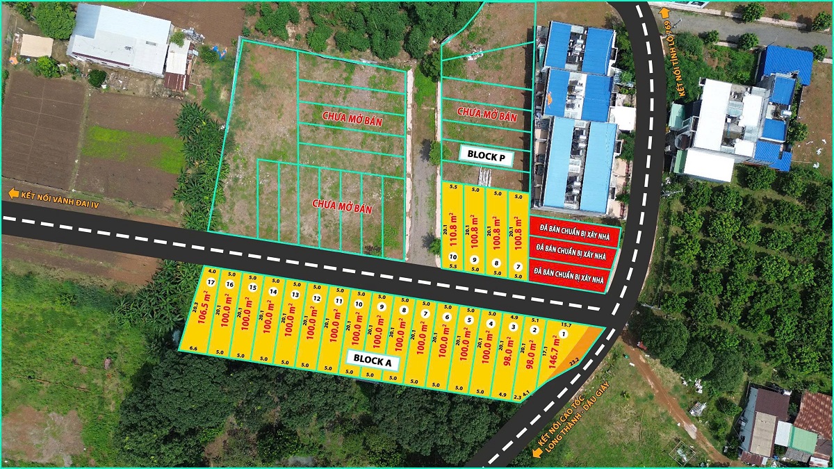 Bán 21 lô ngay DT 769 kết nối trực tiếp ra sân bay Long Thành