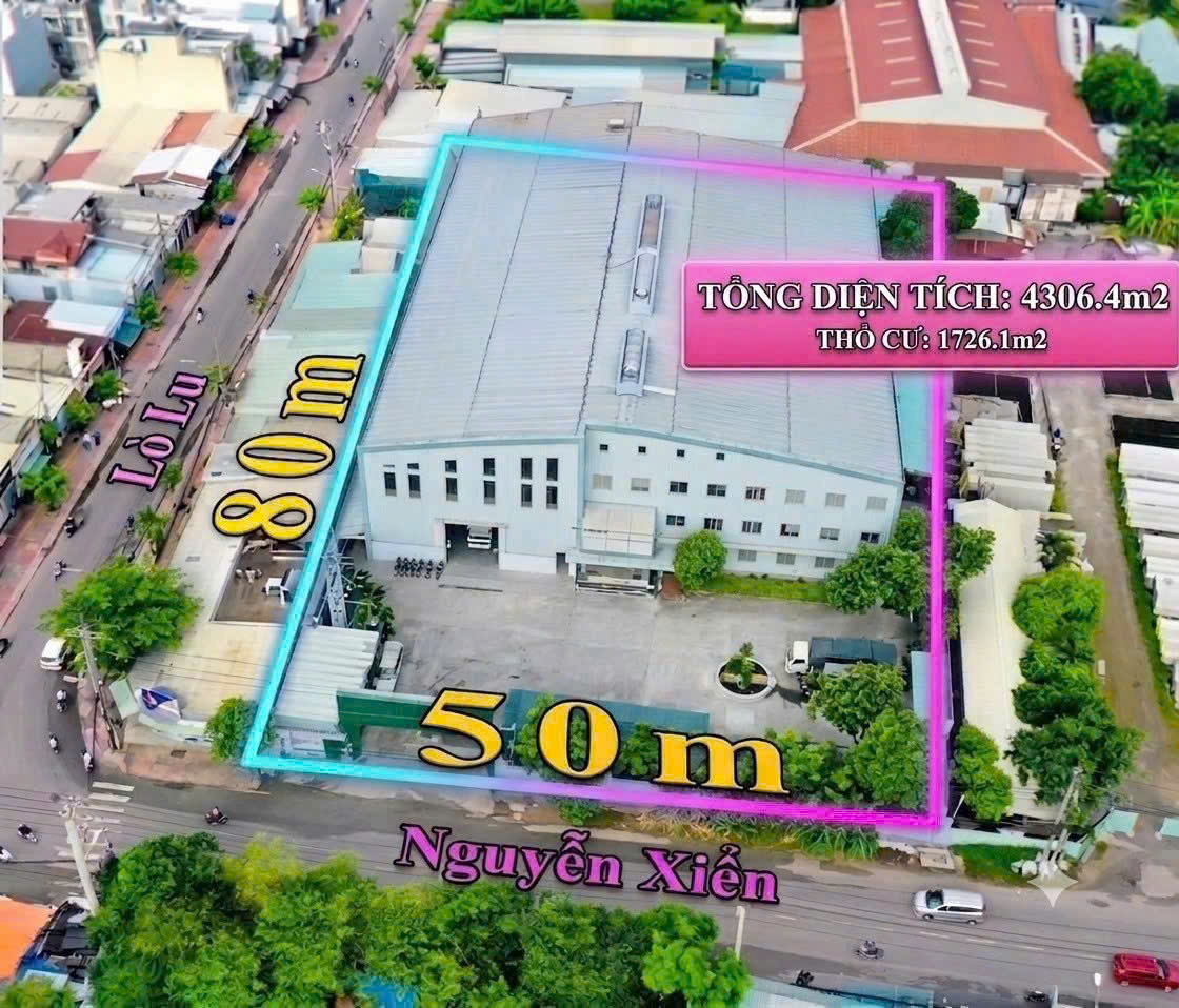 Bán lô góc 2 mặt tiền Nguyễn Xiển – Lò Lu 4.306m² có 1.276m² thổ cư